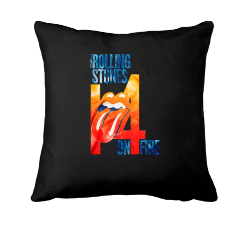 Подушка, Черный, Rolling Stones 14 Fire