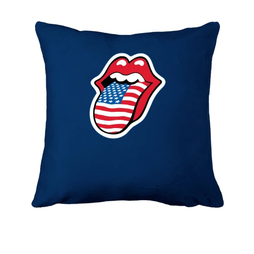Подушка, Синий, Rolling Stones USA