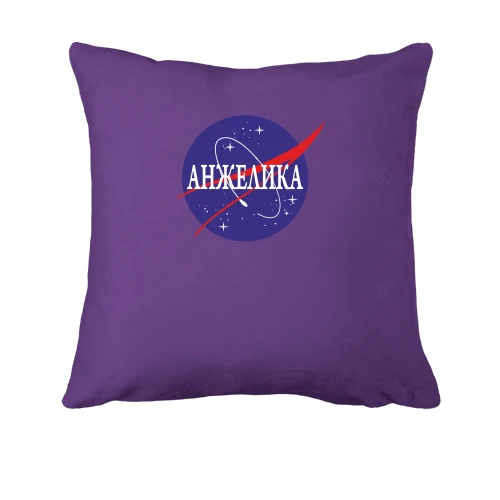 Подушка, Черный, Анжелика (NASA Style)