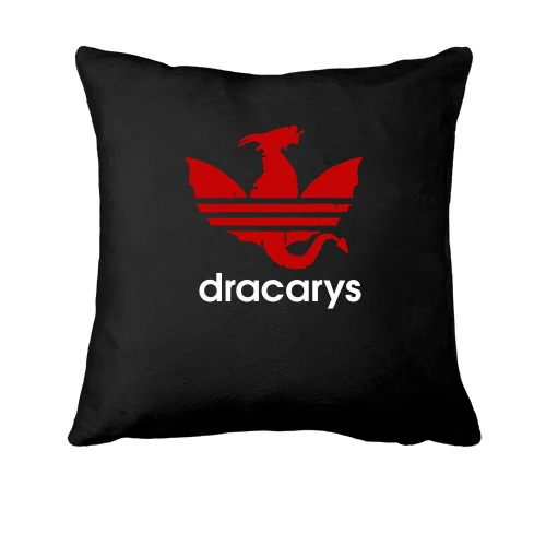 Подушка, Чорний, з написом "Dracarys" Гра Престолів
