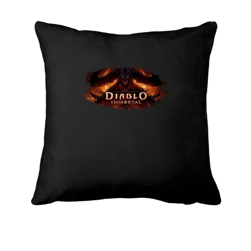 Подушка, Черный, с Diablo - Immortal