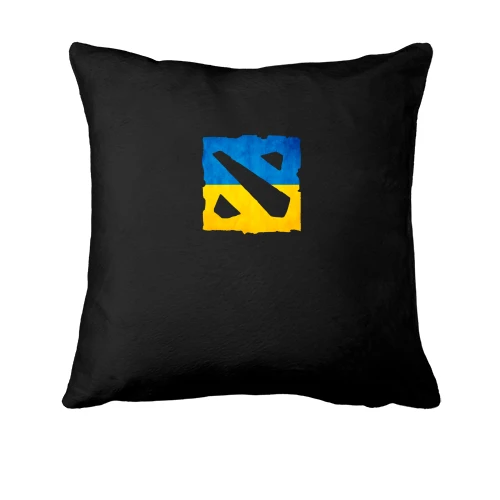 Подушка с логотипом Dota 2 в украинском стиле
