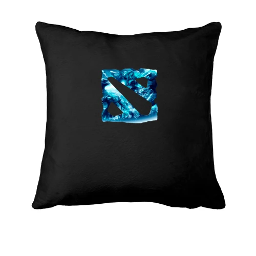 Подушка с ледяным логотипом Dota 2