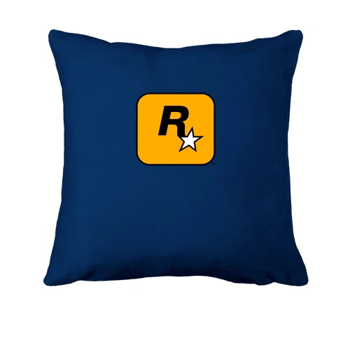 Подушка с логотипом Rockstar Games