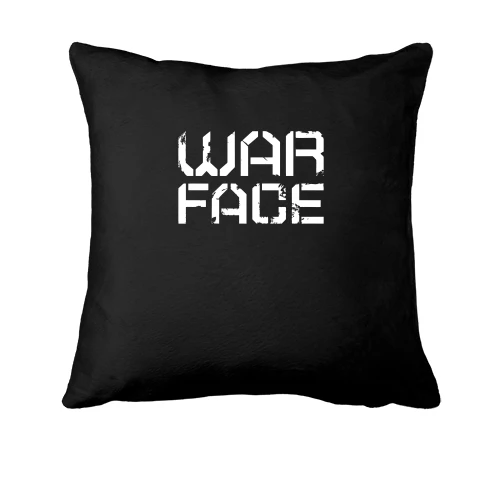Подушка, Черный, с логотипом Warface