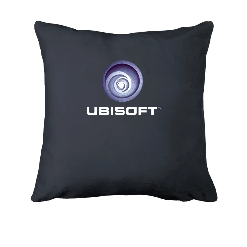Подушка, Серый, с логотипом Ubisoft