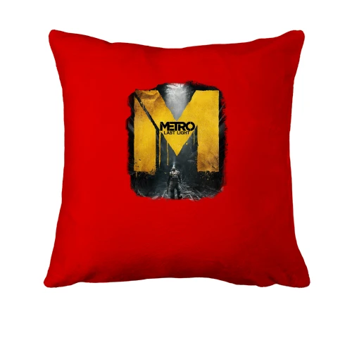 Подушка, Красный, с постером игры Metro - Last Light