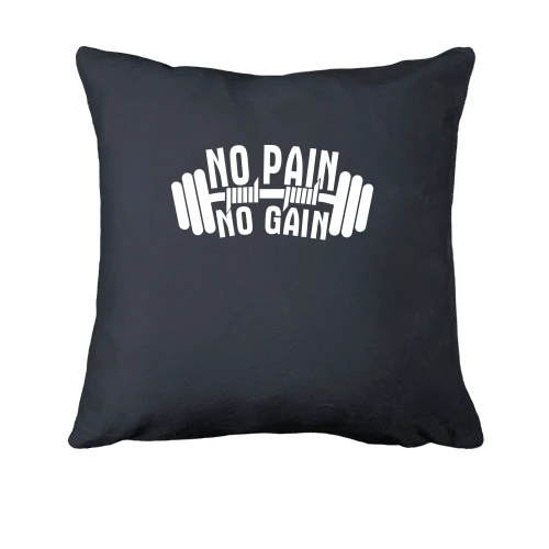 Подушка, Сірий, No pain - no gain