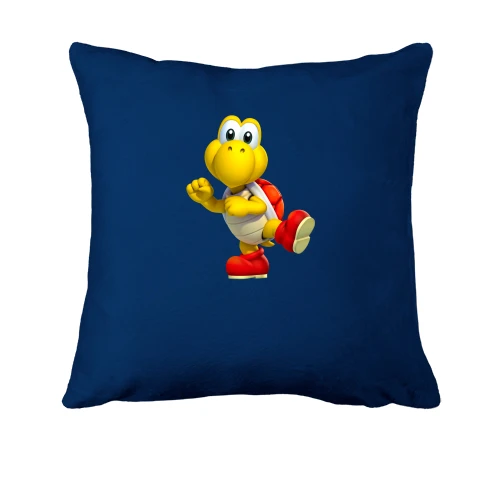 Подушка, Синий, с черепахой из игры Марио