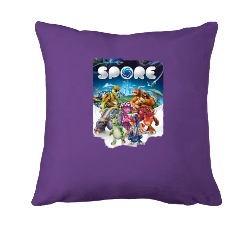 Подушка, Фіолетовий, з постером гри SPORE