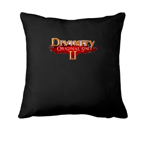 Подушка, Чорний, з постером гри Divinity 2 - Original Sin