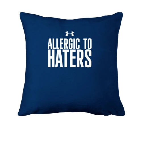 Подушка, Синий, Allergic to haters