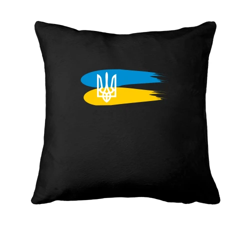 Подушка с гербом Украины и красками
