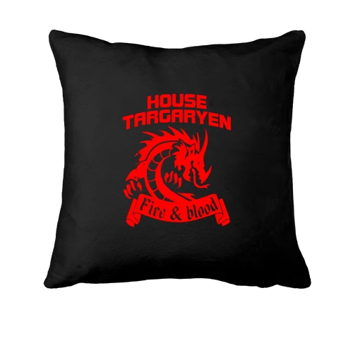 Подушка, Черный, Targaryen - Fire and Bllod