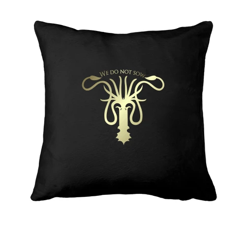 Подушка, Черный, с гербом House Greyjoy