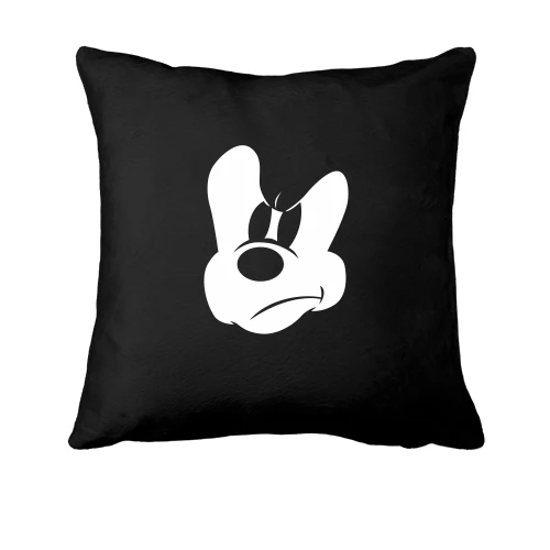 Подушка, Черный, Mickey (силуэт)