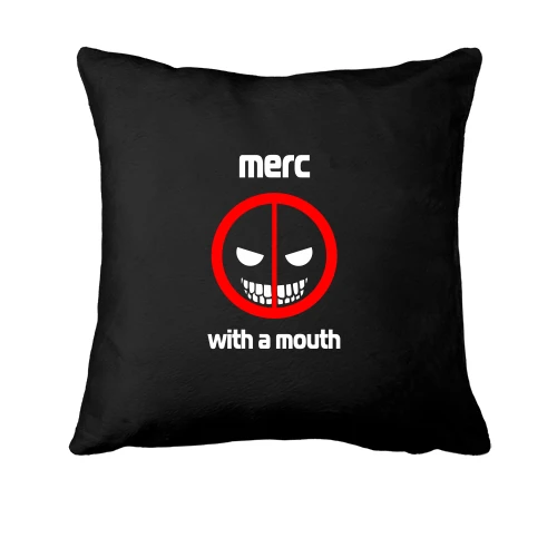 Подушка, Чорний, Merc with a Mouth