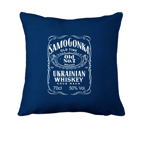 Подушка, Синий, Samogonka - ukrainian whiskey