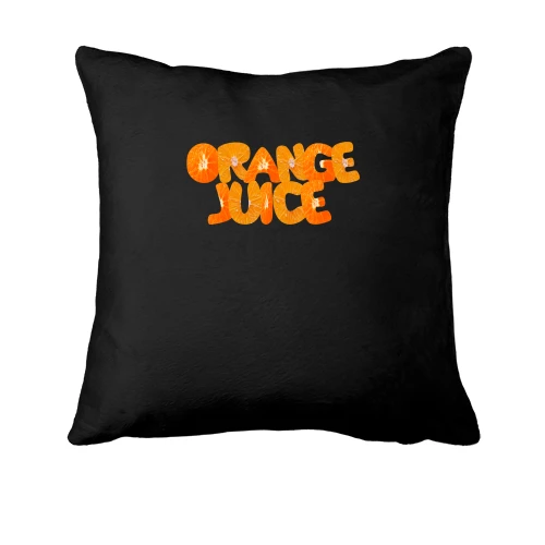 Подушка, Черный, Orange Juice