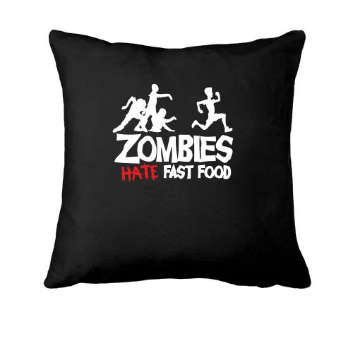 Подушка Zombies hate fast food