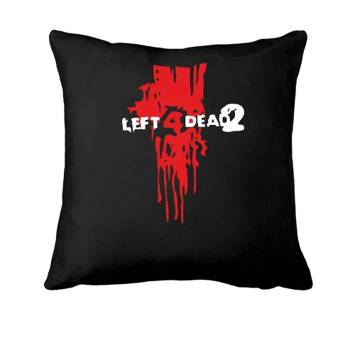 Подушка, Черный, Left 4 Dead 2 (кровь из шеи)