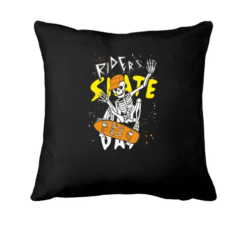 Подушка, Черный, Skite day Скелет