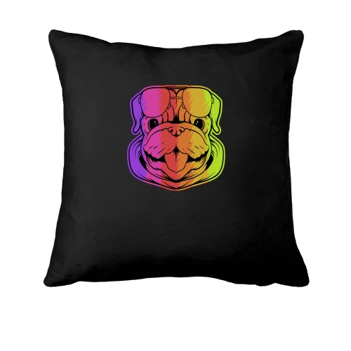 Подушка, Чорний, Rainbow Dog