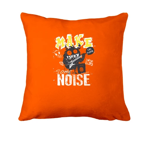 Подушка, Оранжевый, Make rock noise