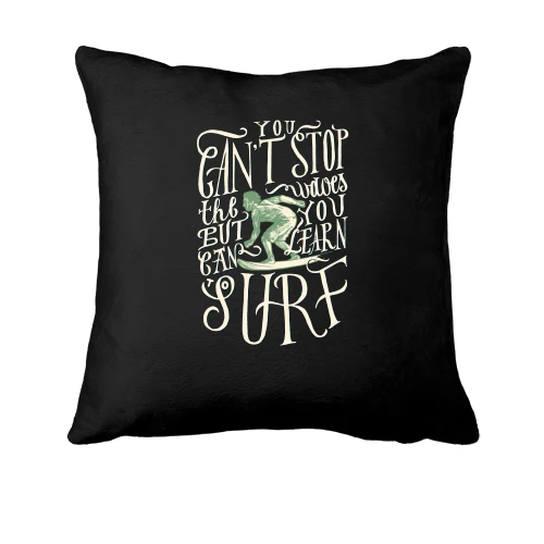 Подушка, Черный, You can't stop Surf
