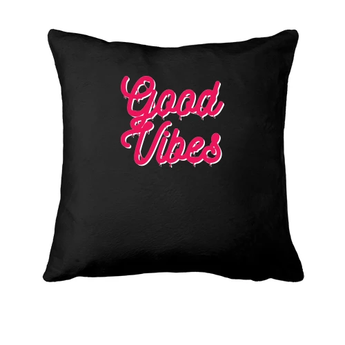 Подушка, Черный, Good vibes