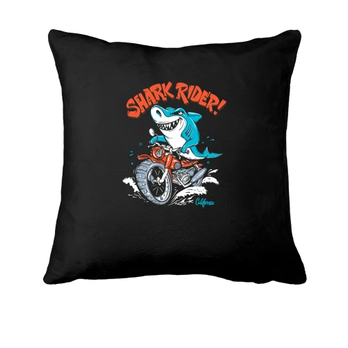 Подушка, Черный, Shark Rider