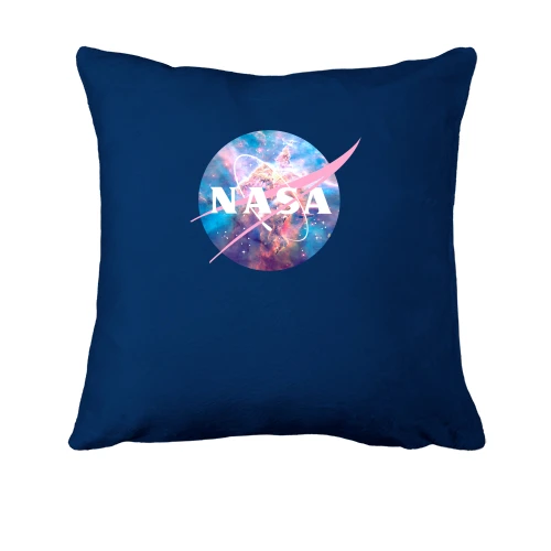 Подушка, Синій, NASA (барвистий космос)