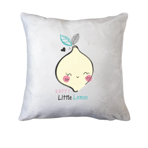 Подушка, Белый, Happy Little Lemon