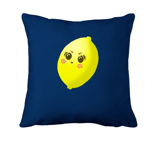 Подушка, Синий, Crazy Lemon
