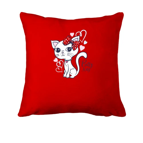 Подушка, Красный, Pretty Kitty