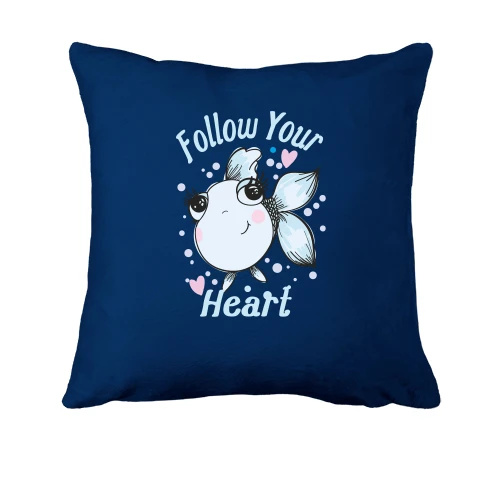 Подушка, Синий, Follow Your Heart