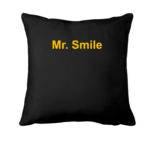Подушка, Черный, Mr. Smile