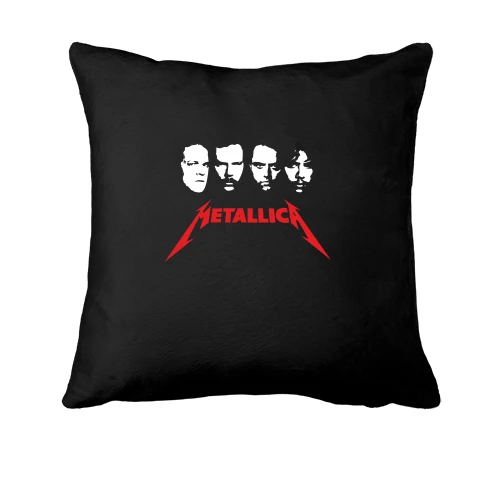 Подушка, Черный, Metallica (Лица)