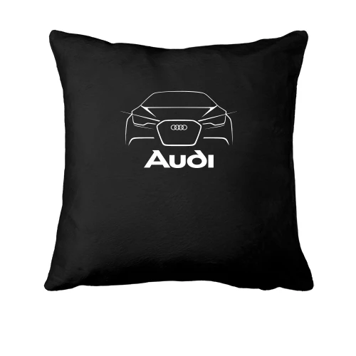 Подушка, Черный, Audi (силуэт)