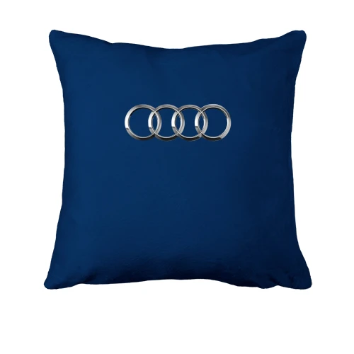 Подушка, Синий, Audi (кольца)