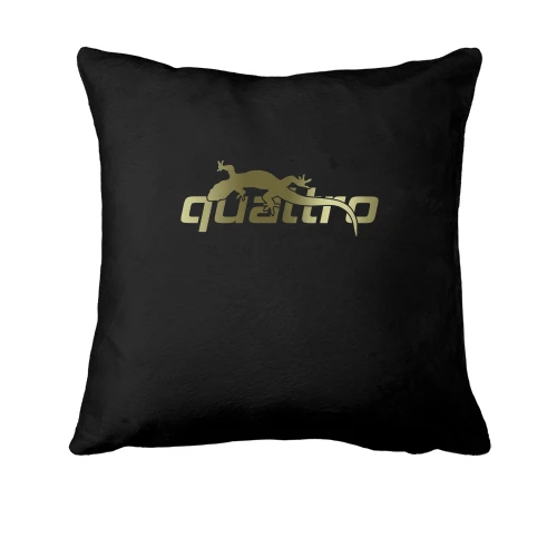 Подушка, Чорний, з ящіркою на написі Quattro
