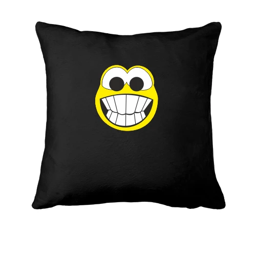 Подушка, Чорний, Crazy smile