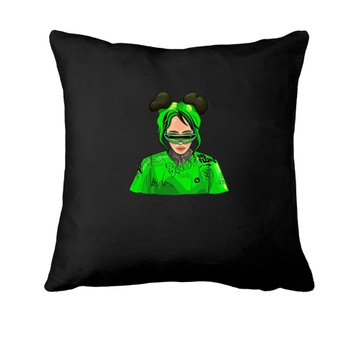 Подушка Billie Eilish art