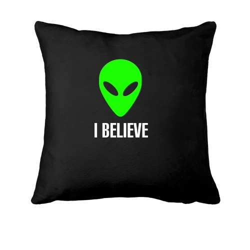 Подушка, Черный, I BELIEVE