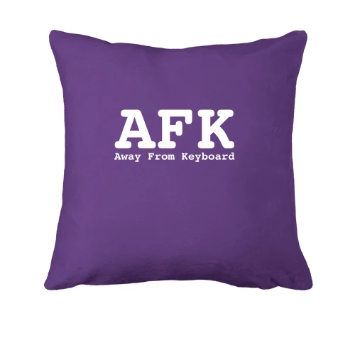Подушка, Фіолетовий, AFK Away From Keyboard.