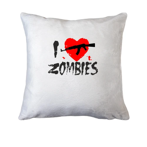 Подушка I love zombies