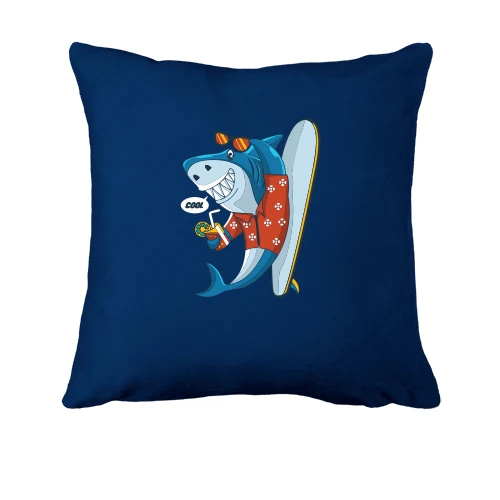 Подушка, Синій, Shark Hipster