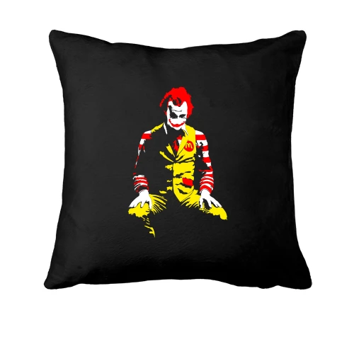 Подушка, Черный, Ronald McDonald Clown art