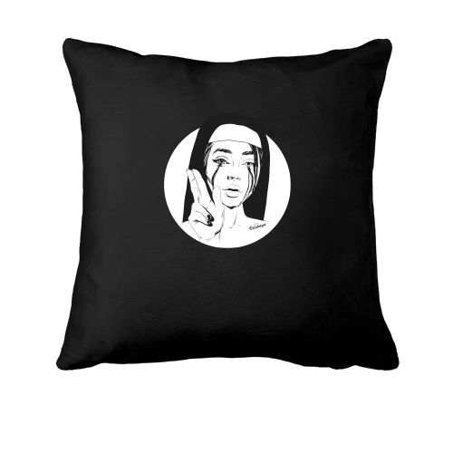 Подушка, Черный, Nun with black tears