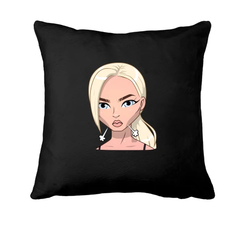 Подушка, Чорний, Art. Blonde angry